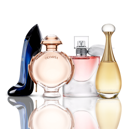 Conjunto de 4 Perfumes | Good Girl + Olympea + La Vie Est Belle + J'Adore 100 ml
