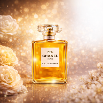 Conjunto de 5 Perfumes – Fame, Chanel Nº5, Scandal, Coco Mademoiselle e J'adore [100 ml cada um]